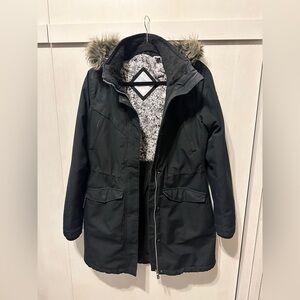 O'Neill Blue winter Jacket with removable Faux Fur Hood